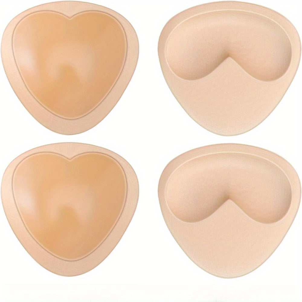 1 Pair Breast Lift Pads, Silicone Adhesive Bra Inserts For Women, Push-Up And Lift, Perfect For Swimsuits, Dresses