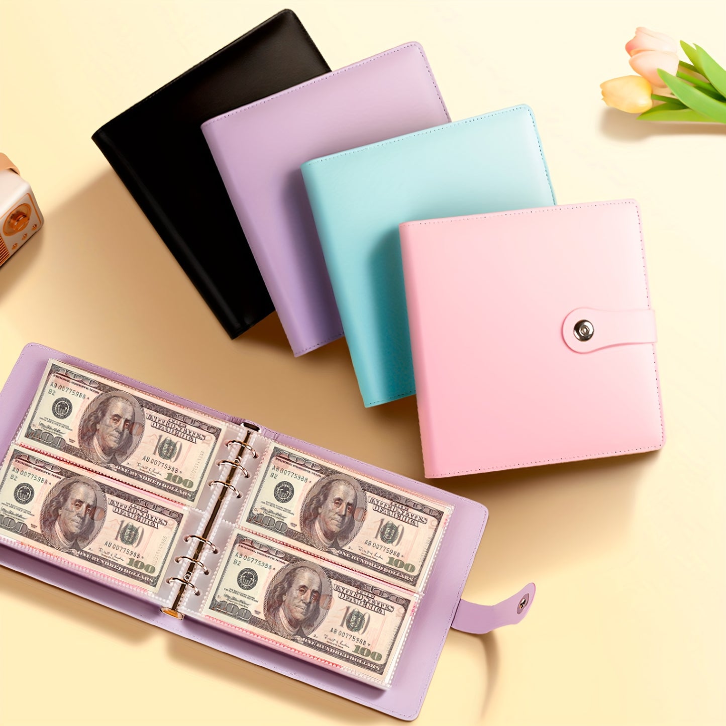 -Budget Binder Save Money Challenge Save Money Binder with Cash Envelope Envelope Save Challenge for Home office schools