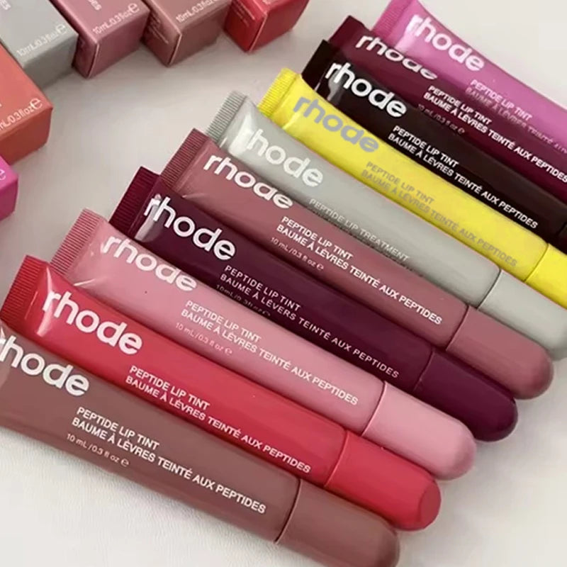 RHODE Makeup Lip Gloss Lip Moisturizer Phone Case For iPhone New Sugar Cookie Ribbon Toast Jelly Bean Pbj Lemontini Lipstick