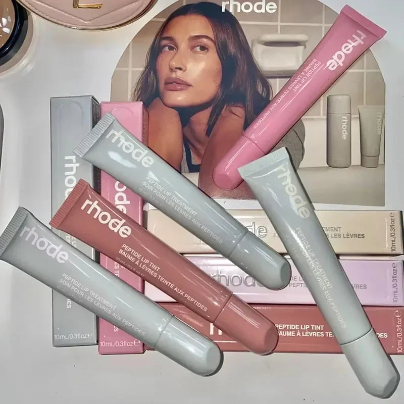 RHODE Makeup Lip Gloss Lip Moisturizer Phone Case For iPhone New Sugar Cookie Ribbon Toast Jelly Bean Pbj Lemontini Lipstick