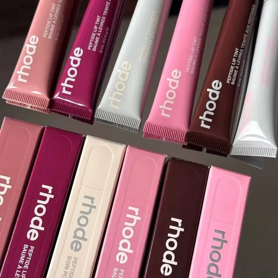 RHODE Makeup Lip Gloss Lip Moisturizer Phone Case For iPhone New Sugar Cookie Ribbon Toast Jelly Bean Pbj Lemontini Lipstick