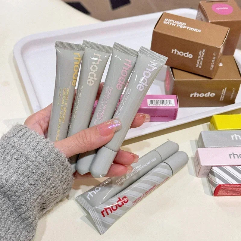 Brand Makeup Lip Glosses Plump Moisturizing Lip Glaze Oil Long Lasting Nourishing Lipstick Care Ins PBJ Sugar Cookle with Box