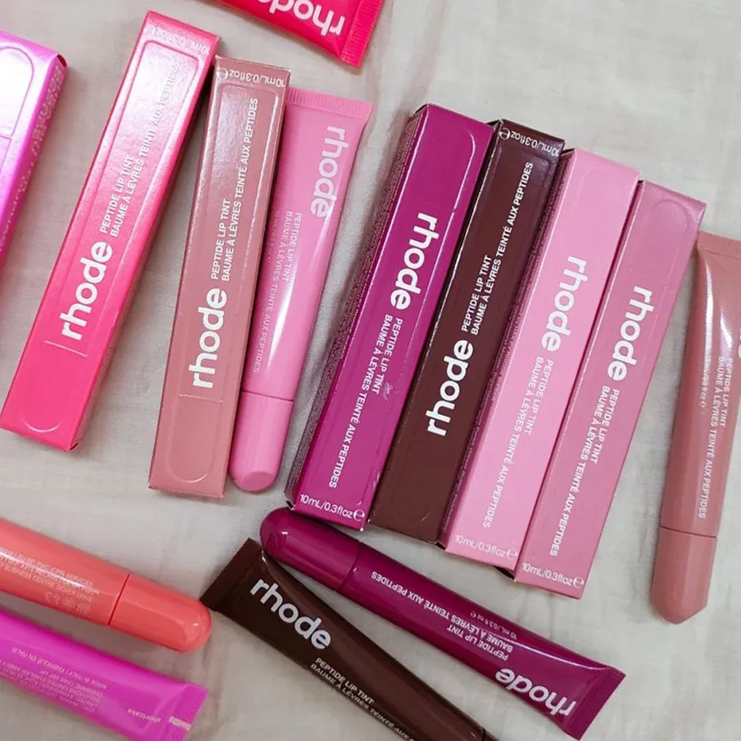 RHODE Makeup Lip Gloss Lip Moisturizer Phone Case For iPhone New Sugar Cookie Ribbon Toast Jelly Bean Pbj Lemontini Lipstick