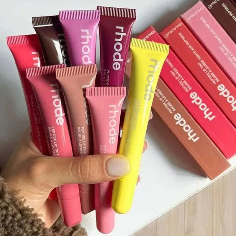 RHODE Makeup Lip Gloss Lip Moisturizer Phone Case For iPhone New Sugar Cookie Ribbon Toast Jelly Bean Pbj Lemontini Lipstick