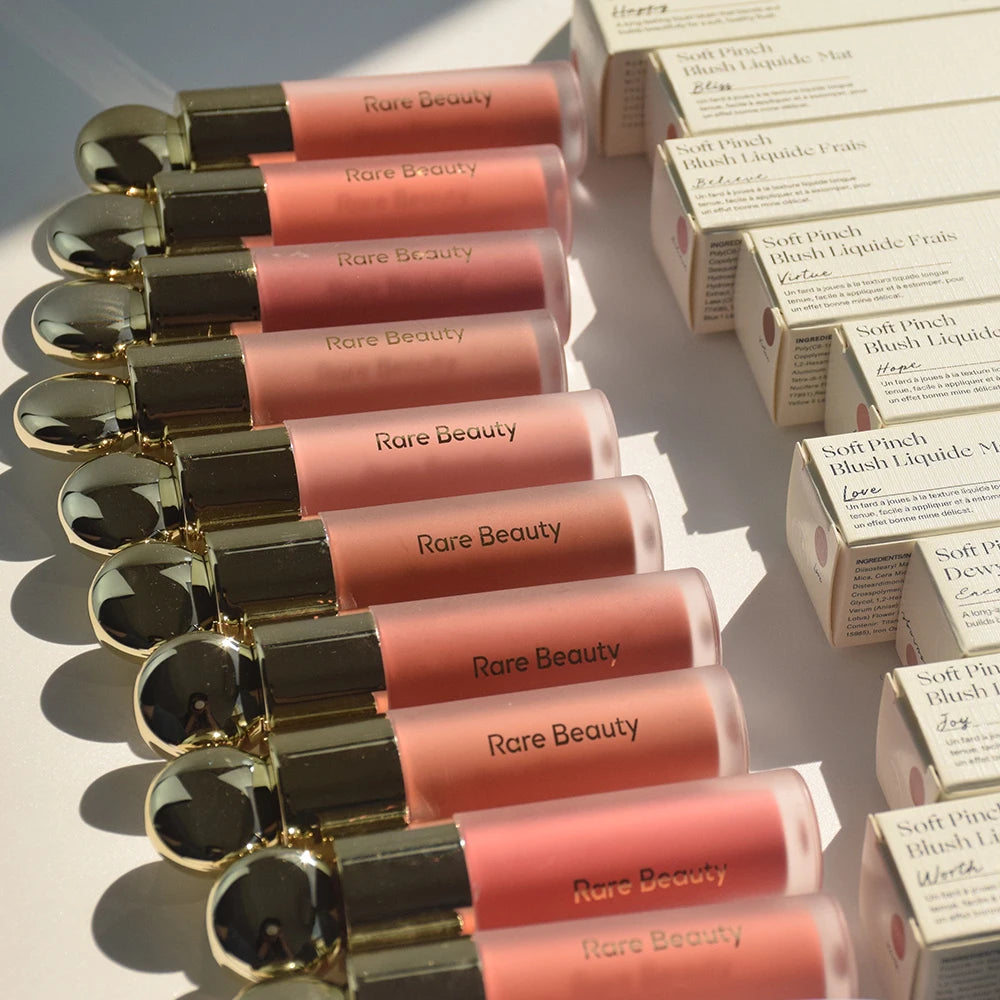 RARE Beauty Liquid Blush Lipstick Blush Eyes Cheek Blusher Waterproof Mositure Face Contour Shadow Liquid LipGloss Plump Makeup