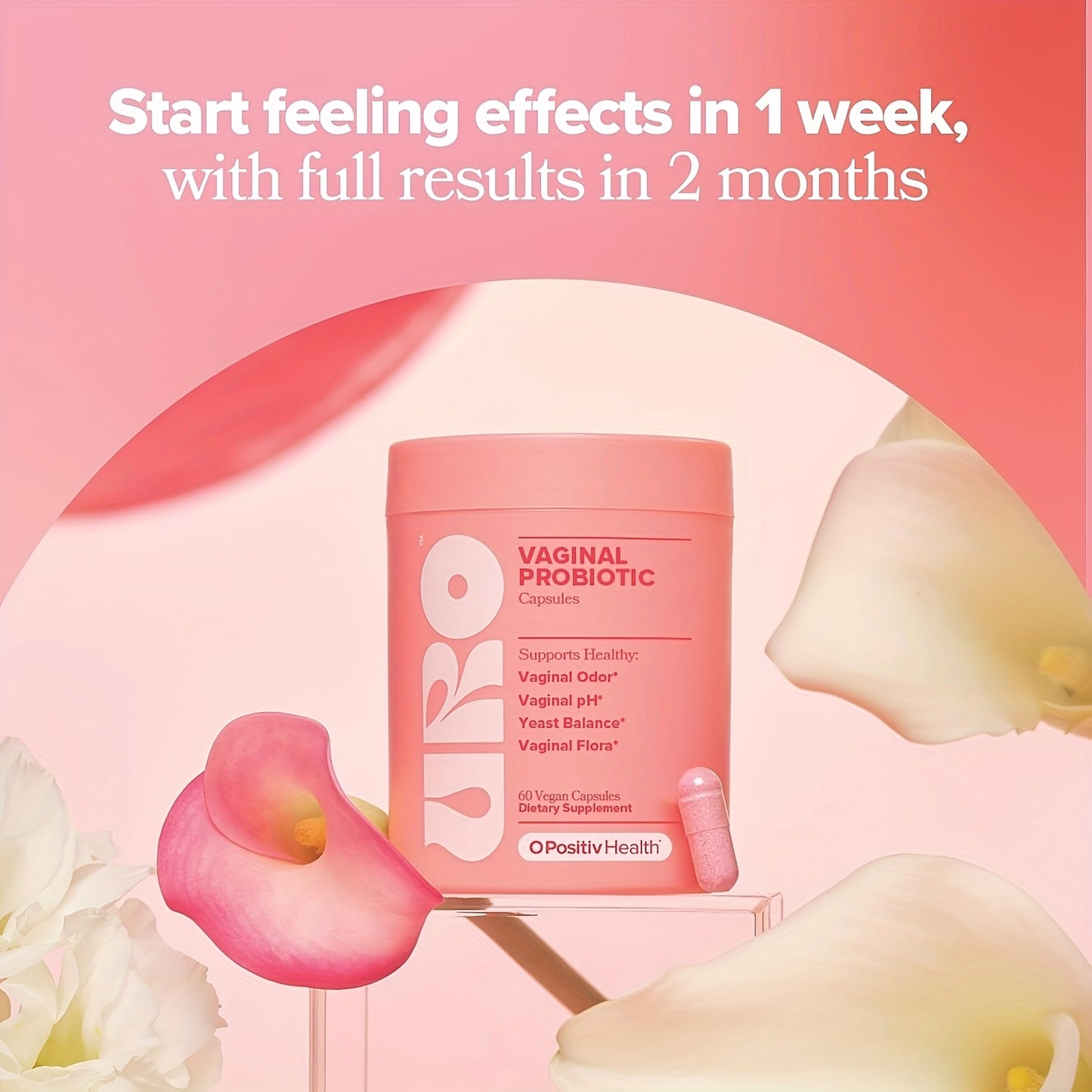 URO Newly Upgraded Female Probiotics, Daily Care, Female Multi-strain Regulation Normal Life Activities, Take Care Of Yourself, Love Yourself More