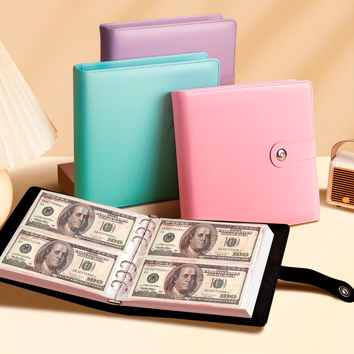 -Budget Binder Save Money Challenge Save Money Binder with Cash Envelope Envelope Save Challenge for Home office schools
