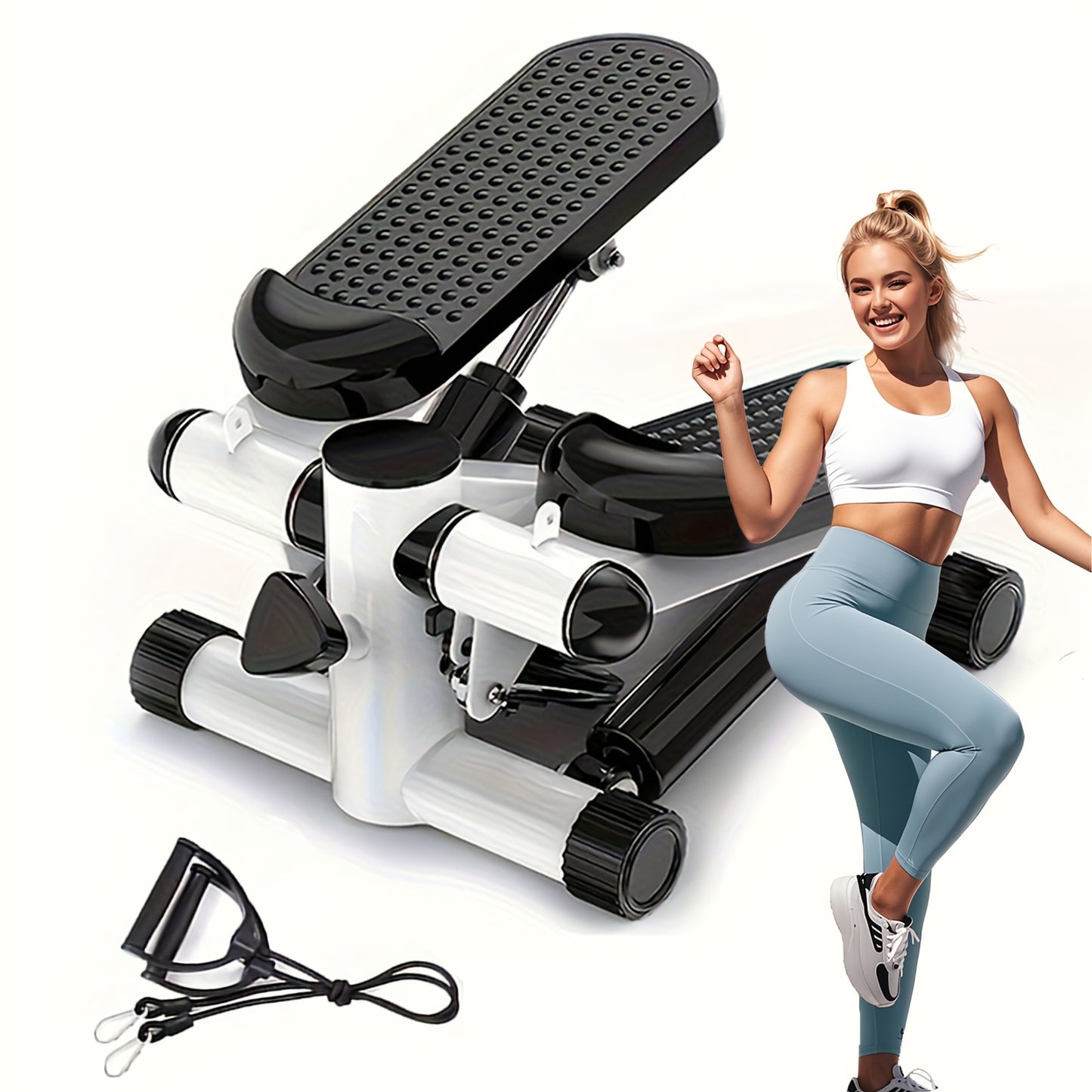 UPGO Ab Workout Equipment, Ab Machine For Home Gym, Foldable Core & Abdominal Exercise Machine, Adjustable Ab Machine Full Body Workout Women Exercise Fitness Equipment, 330lbs Weight Capacity|220lbs Load Capacity Mini Steppe